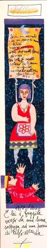 Francesco Musante - E lei &egrave; fuggita verso la mia luna sospesa ad una poesia di Pablo Neruda